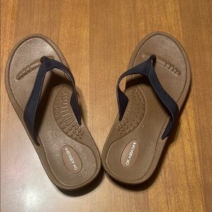- Okabashi Brown and Blue Women's Sandals-  size M/L